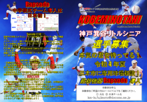 神戸箕谷リトルシニアの公式掲載画像