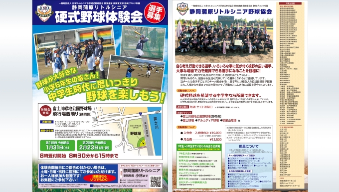 静岡蒲原リトルシニアの公式掲載画像