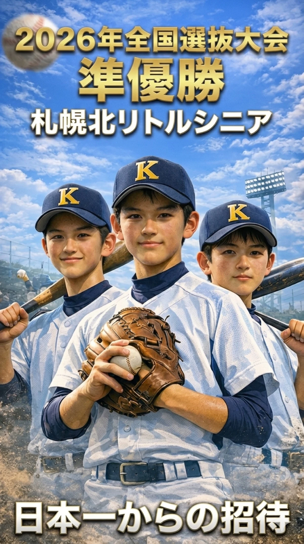 札幌北リトルシニアの掲載画像